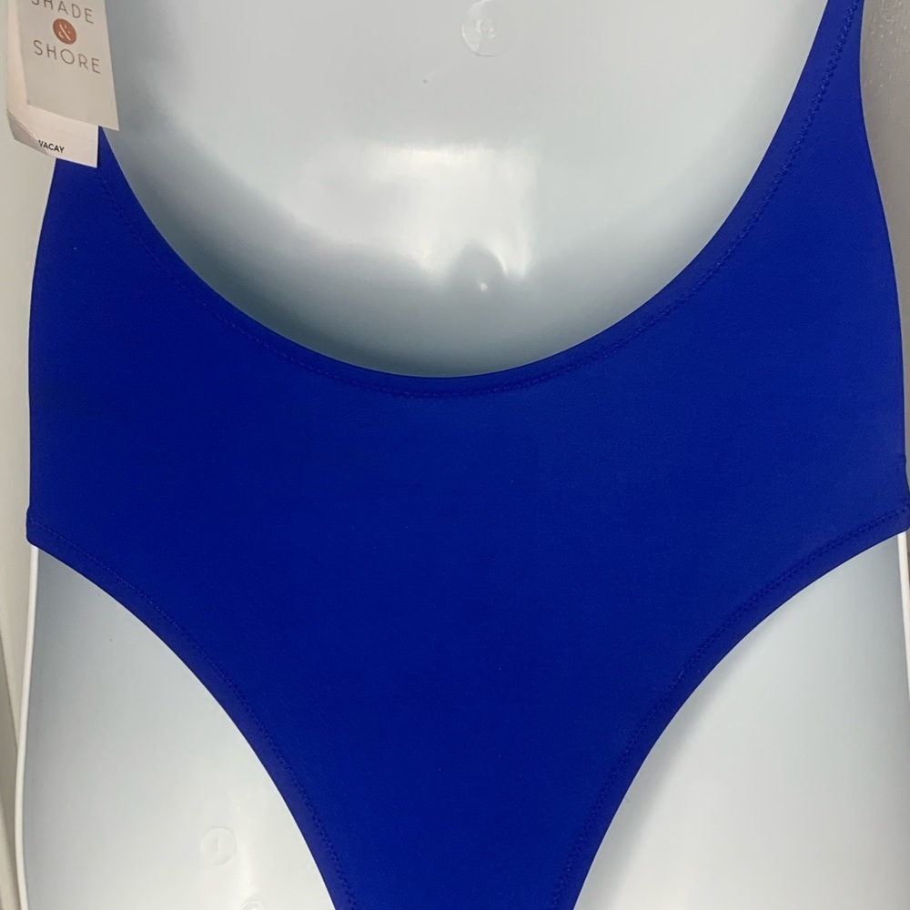 Shade & Shore Women's Vacay Light Lift Scoop Back Royal Blue Color New-Size 32DD - Picture 11 of 16